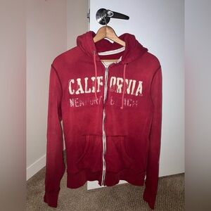 Thrashed Hollister California Hoodie M Y2K